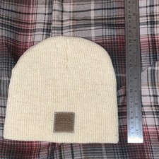 Sonoma Wool Company Ivory Solid Knit Beanie H...