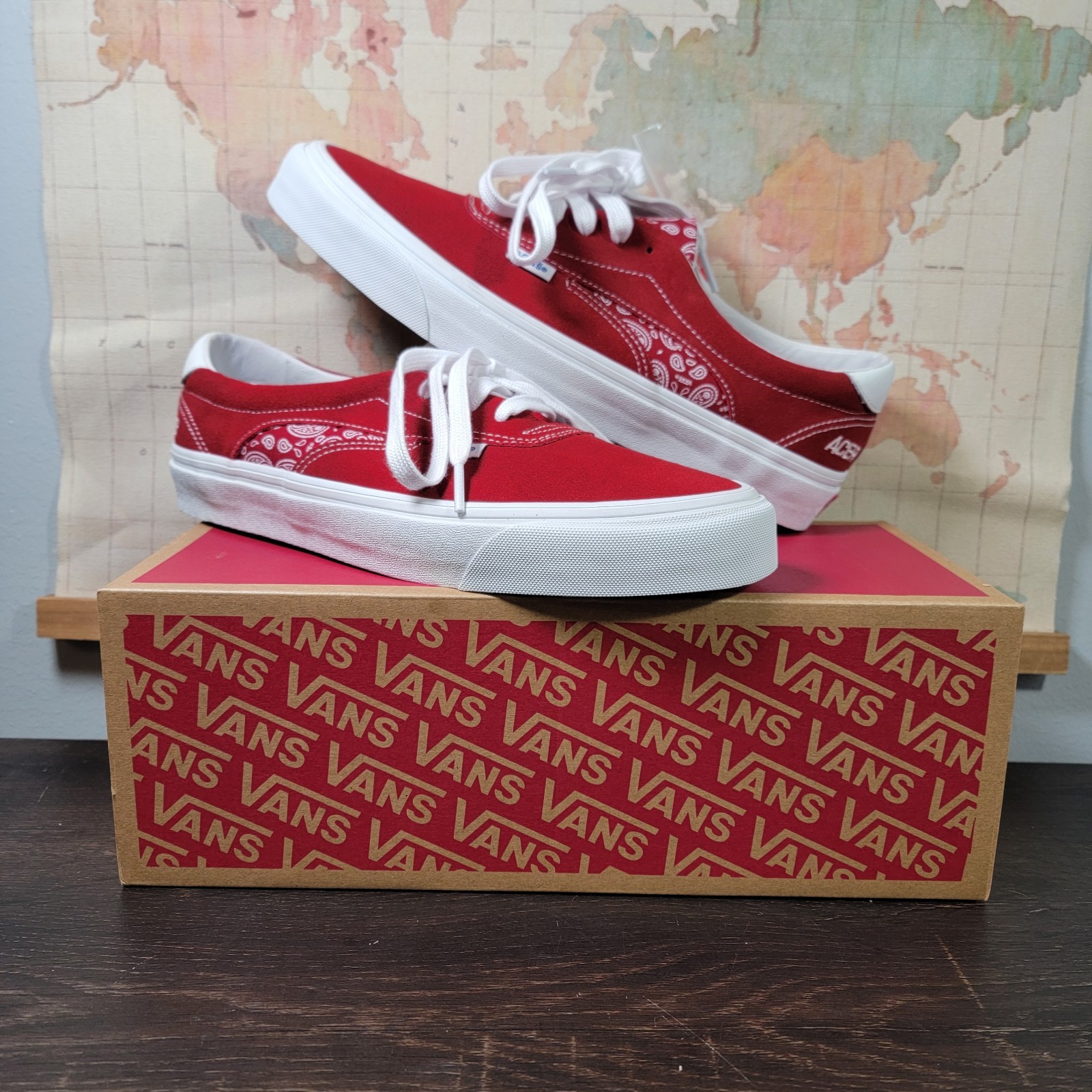 BRAND NEW Vans Acer NI SP Bandana Chili Pepper Men's Size 10.5