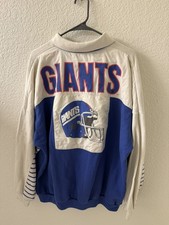 VTG New York Giants Sweatshirt Winning Streak Men Xl Collard Neck Spell out