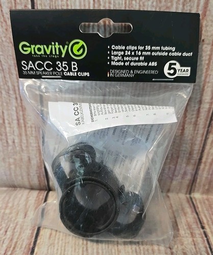 Gravity SACC 35 B 35 Mm Speaker Pole Cable Clips (GSACC35B) "NEW" & SEALED