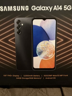 New Samsung Galaxy A14 5G, 6.6'' FHD+, 64GB, only Boost M.new Acc Upgrade