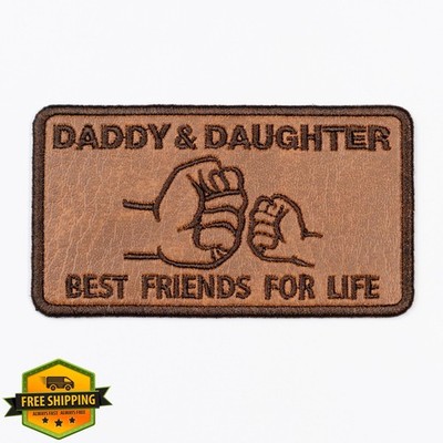 5SECOM Daddy Daughter Fist Bump Patch Iron On Dad Patch