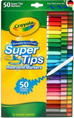 Supertips Filzstifte Kinder Auswaschbar, Malstifte Set in 50 verschiedenen Farbt
