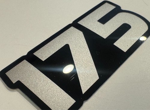 OEM Mercury Marine 175 HP Engine Decal Emblem Black Silver 3M Adhesive