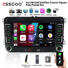 Für VW Golf 5 6 Plus Touran Jetta Caddy Autoradio Carplay Android Auto SWC AM BT