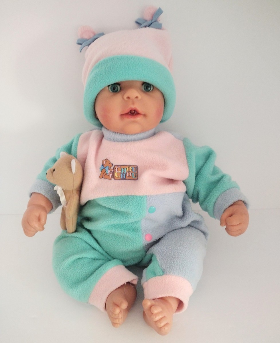 ぷーちゃん VTG 2002 Zapf Creation 19'' Chou Chou Doll-with Outfit-Interactive