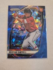 2025 Panini Prizm - Kristian Campbell, Kristian Campbell #1 Blue Ice Prizm (RC)