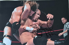 Steve Austin Stone Cold Stunner Hand Signed 12x8 Photo Verified COA & PSA Card