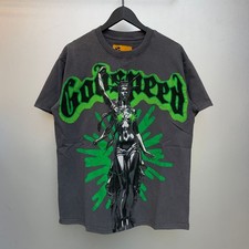 Godspeed Skull Print T-Shirt   American Rock Retro Loose Fit Summer Tee