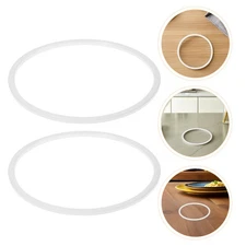  2pcs Airtight Silicone Sealing Gasket Rings For Lunch Box Lid - Food Grade