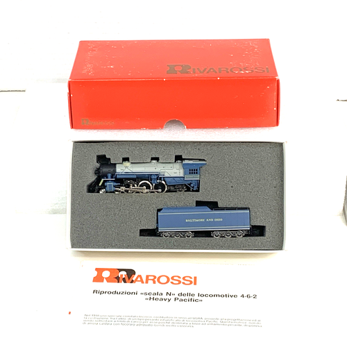 Rivarossi 9270 N Scale B&O 4-6-2 "Heavy Pacific" Steam Loco & Tender (Read) - Picture 3 of 9