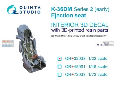 1/32 Quinta #32038R K-36DM Series 2 Russian Ejection Seat