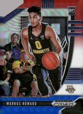 2020 Panini Prizm Draft Picks Collegiate #80 Markus Howard Red White and Blue