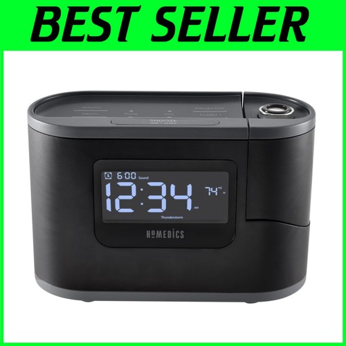 SoundSleep Recharged Alarm Clock & White Noise Machine with Timer & Sensor - Picture 1 of 11