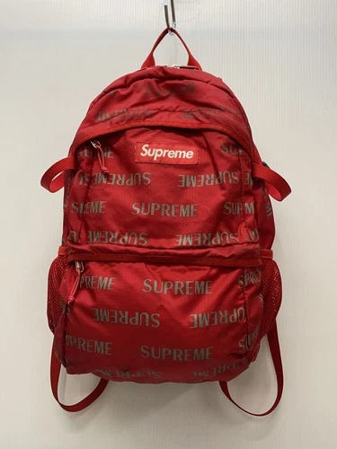 Sac à dos Supreme rouge motif complet occasion