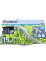 Liano Life Textilschlauch 1/2 Zoll 15M Set Hochflexibler Gartenschlauch Aus