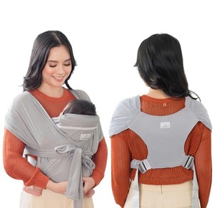 BabbleRoo Baby Essentials Baby Sling Carrier, Secure & Comfortable Gray NEW
