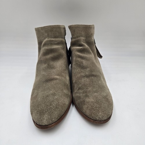 Sam Edelman Womens Packer Boot Olive Green Suede Leather 11 M Ankle Bootie Zip - Picture 2 of 8