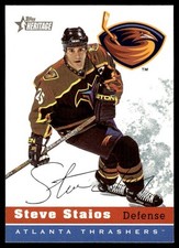 2000 Topps Heritage #199 Steve Staios - Atlanta Thrashers