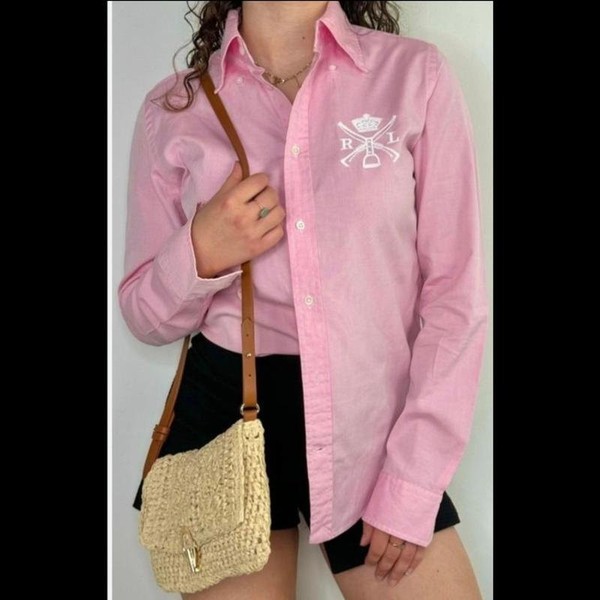 Women Ralph Lauren Shirt Pink UK 6