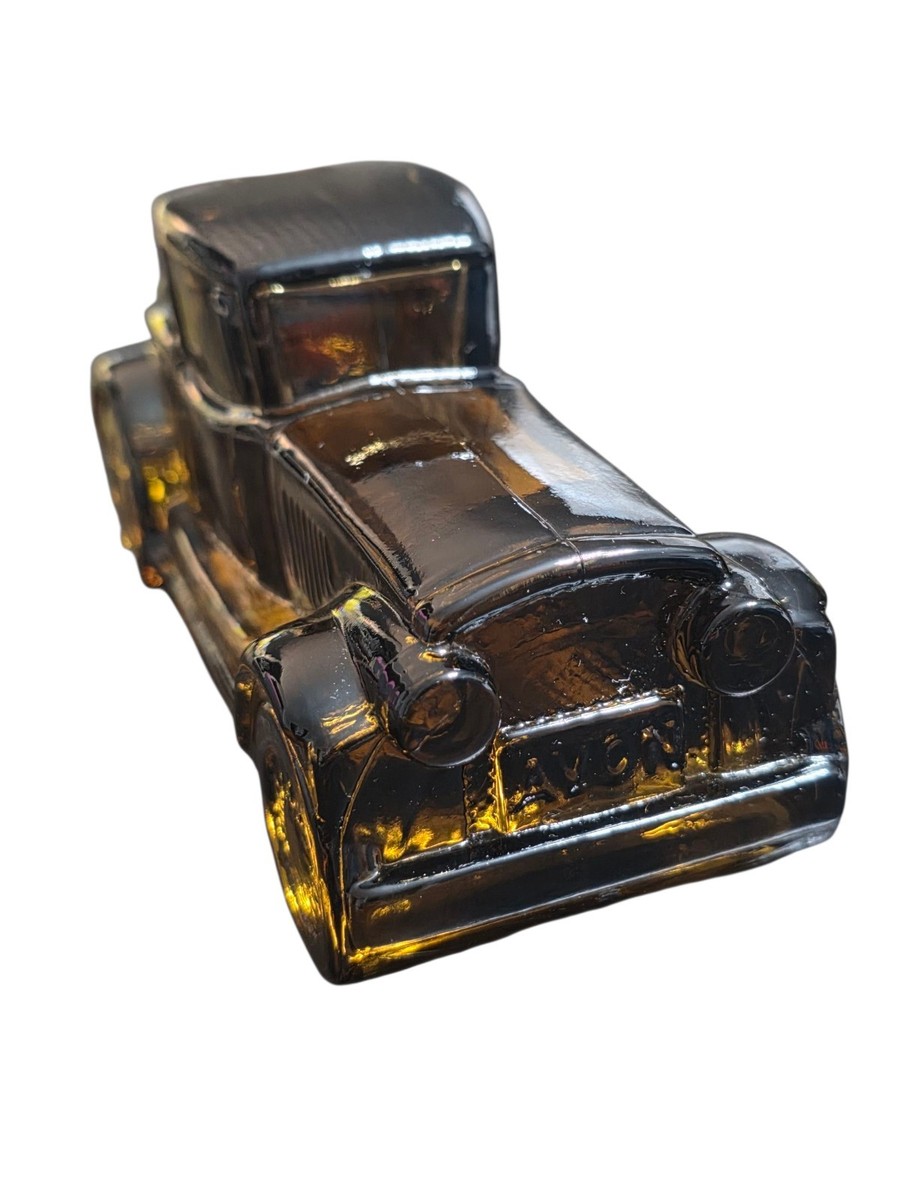Car Shaped Avon Cologne Cars Green Art Glass Classic Car Bottle