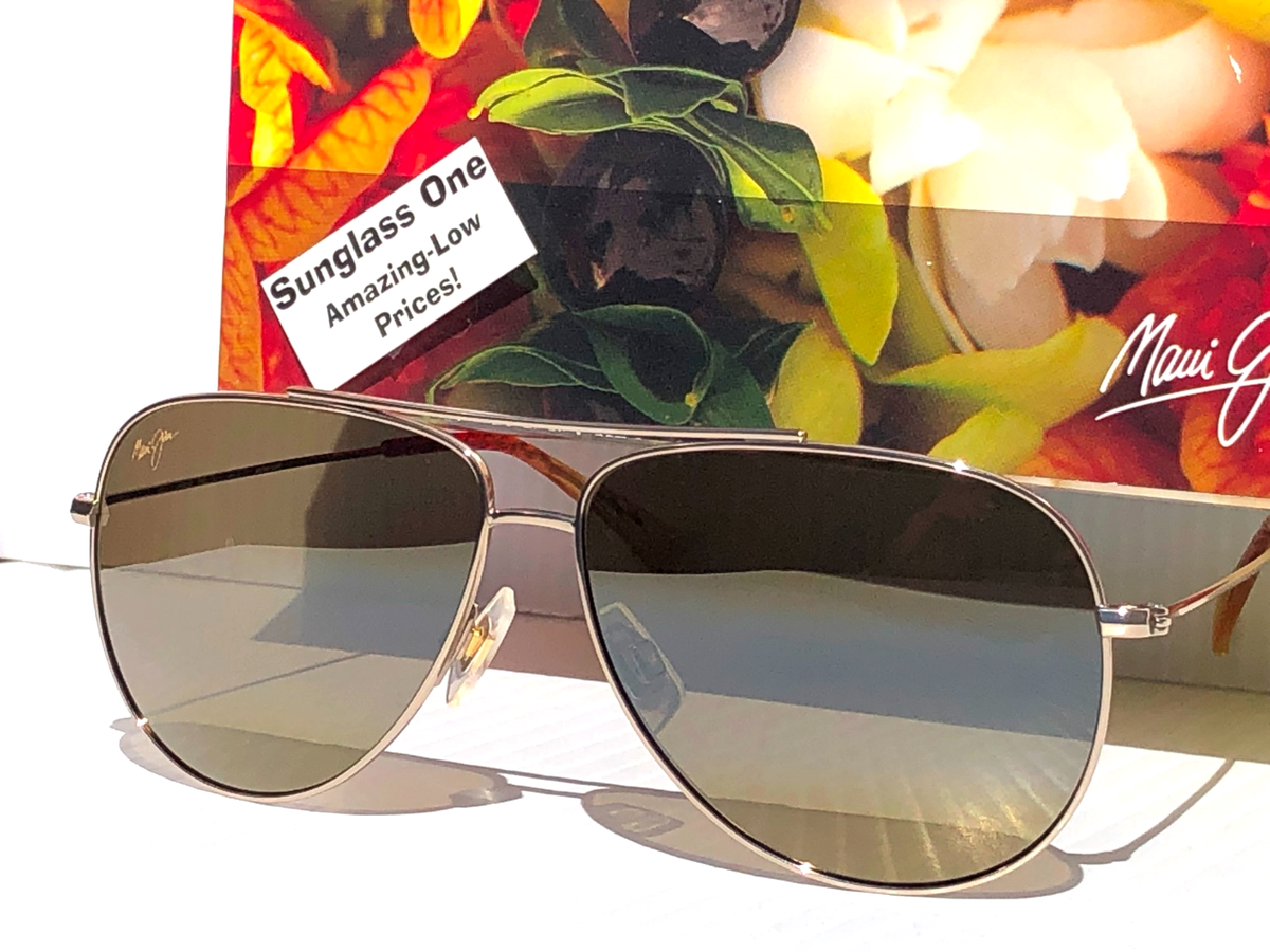 Maui Jim HAUOLI 59mm Shiny Gold POLARIZED HCL Bronze Lens Sunglass