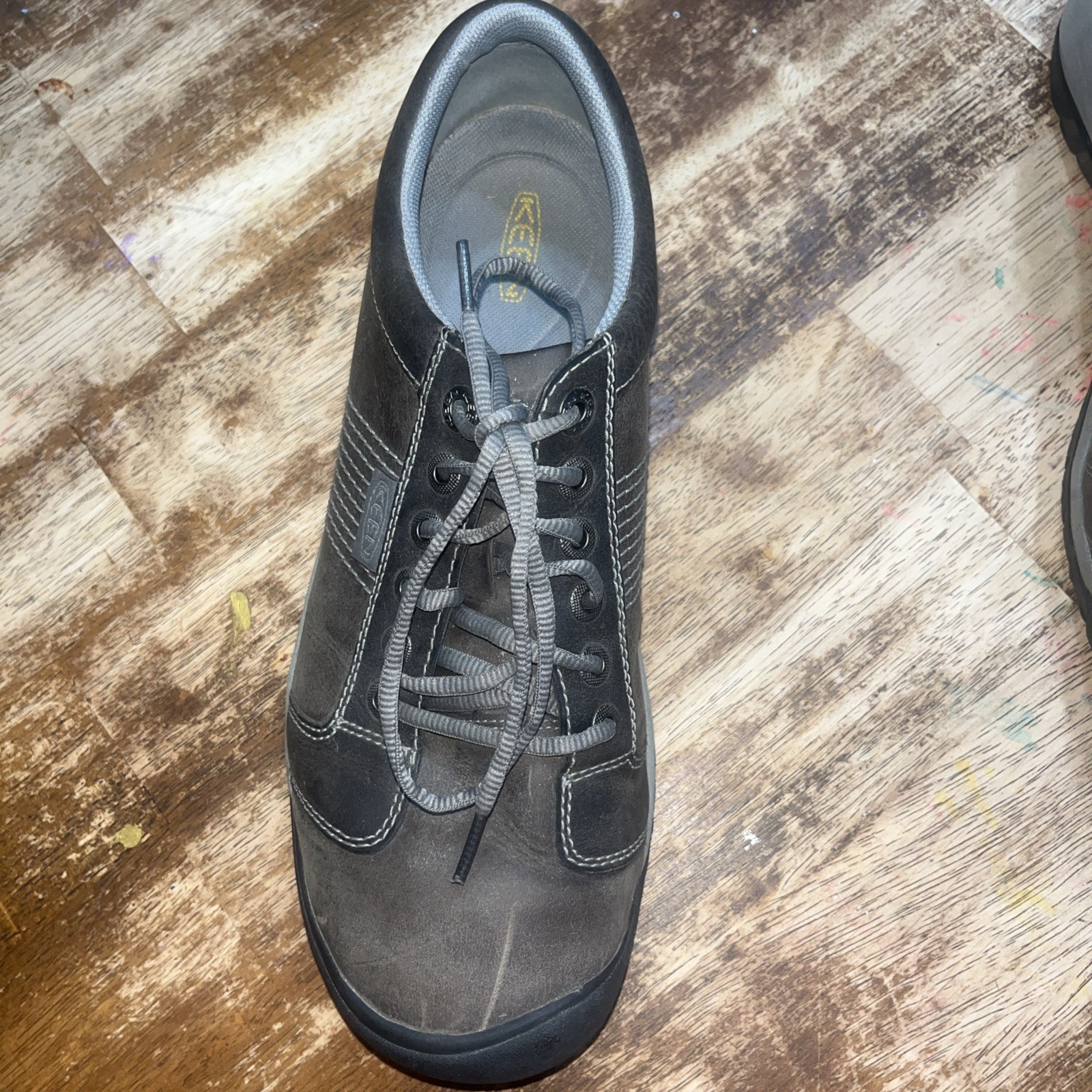 Keen Sneakers Oxford Uomo Casual Marrone Nero Pelle Taglia 11 5