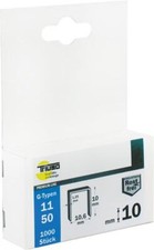 Edelstahl Tackerklammern G-Typ 11 / 10mm / 1000 Stück