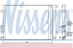 Nissens Condensador de aire acondicionado de 940221
