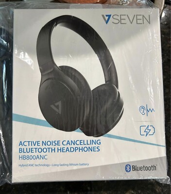 V7 Seven : Wireless Bluetooth Stereo ANC Headphones-Activate Noise ...