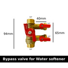 Bypass Kit Water Softener 3/4" 1/2" male connections