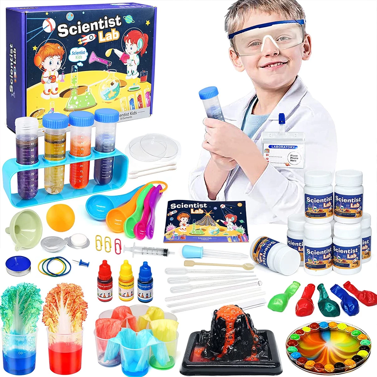 Science Kit for Kids 6-8, 52 Science Lab Experiments for Kids 4-6, STEM  Educational Learning Kids Science Kits Age 8-12, Scientific Toys Gift for