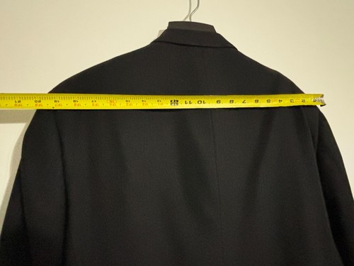Vintage Andrew Fezza Black Men's Blazer Sportcoat Jacket Size 42 - Picture 9 of 14