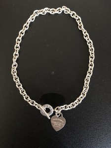 Genuine Tiffany & Co Toggle Sterling Silver 925 Heart Necklace