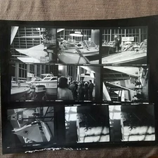 2 Photo Proof Sheets Kodak Safety Film 1960s of Portland OR Model Power Boat Asn