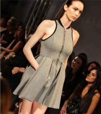 alexander wang velvet fit and flare dress Alex Perry Velvet Fit-and-Flare Strapless Midi Dress w/ Neck Cuff