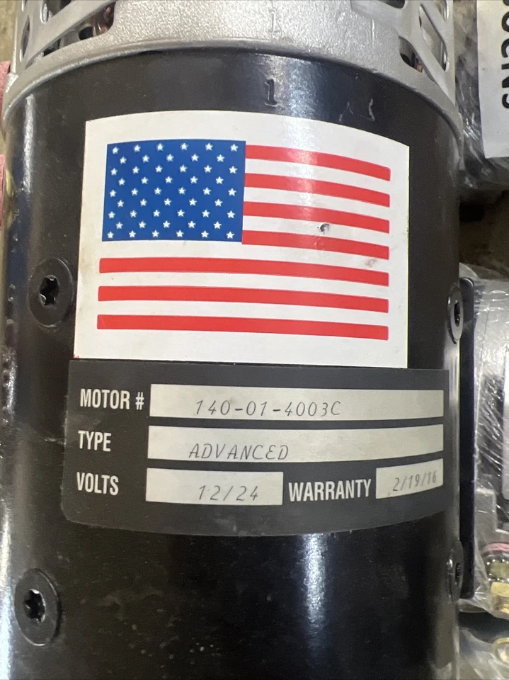 Electric Motor# 140-01-400EC, Advanced type, 12/24 volts - Image 2 of 4