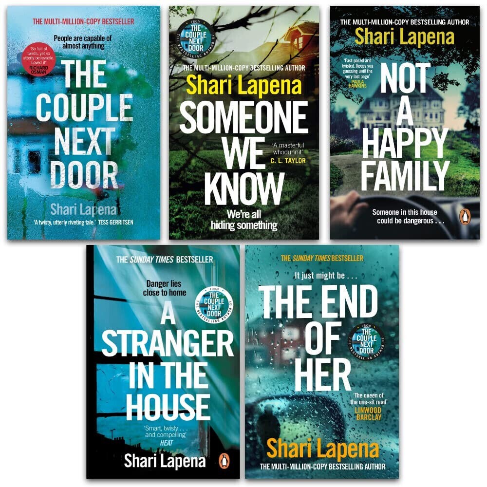 Shari Lapena Collection 5 Books Set Couple Next Door, Happy Family,Stranger in