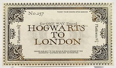 New Universal Studios Harry Potter Hogwarts Express Prop Replica Train Ticket Ebay