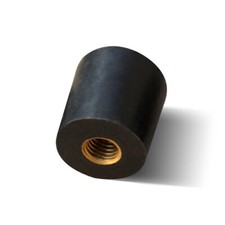 Upright Double Bass Endpin Anti-slip Cap Rubber Tip For 10mm with Metal Screws