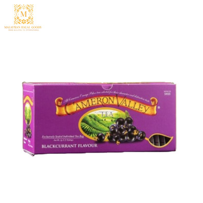 CAMERON VALLEY Tea Blackcurrant 50g (2g x 25's) -  Halal Certified 