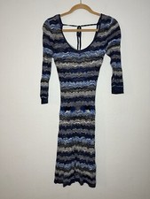 Guess Los Angeles Layered Crochet Style Chevron Dress Women’s Small