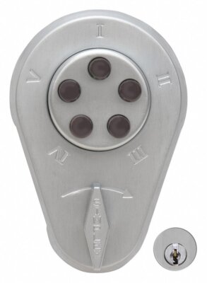 Pushbutton Deadbolt Satin Chrome