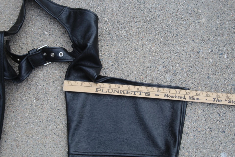 Wilsons Leather Experts Men's Motorcycle Chaps Size L Excellent