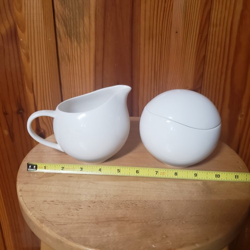 Mikasa Global Cuisine White Sugar Bowl and Creamer Discontinued!  - Picture 10 of 11
