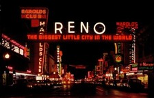 RENO ARCH AT NIGHT, RENO, NV - PC734