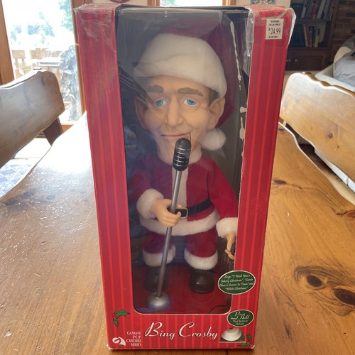 Gemmy Popkultur animiert singt tanzt Bing Crosby Weihnachtsmann Weihnachten