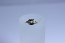 14K Yellow Gold Vintage 0.1ctw I1/I Diamond Engagement Ring Size 5.75- 10941-45