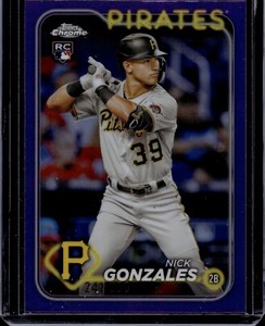 2024 Topps Chrome Purple Refractors #72 Nick Gonzales RC 214/250