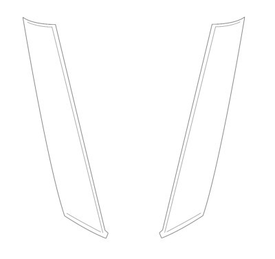 Genuine OEM Pair Set of 2 Left & Right Body A-Pillar Trim Panel for Mini Cooper
